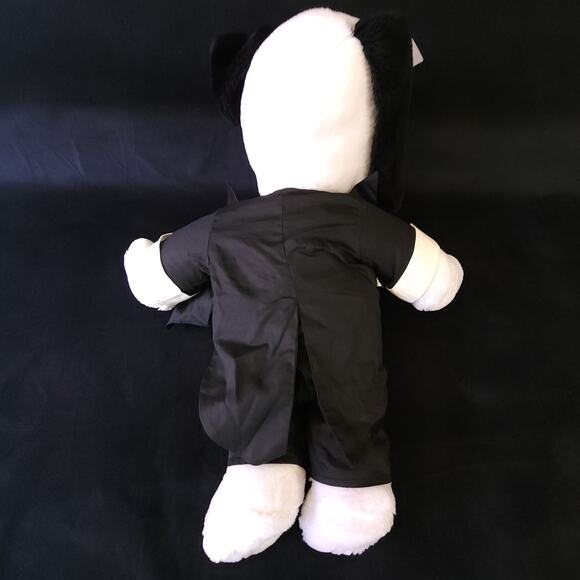 Vintage Snoopy Peanuts Plush Toy 1968 20” Tall W/Tuxedo Black Tux White Dog - Picture 12 of 16